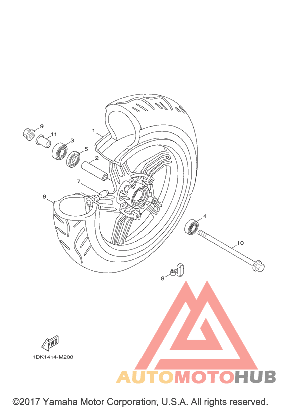 Переднее колесо