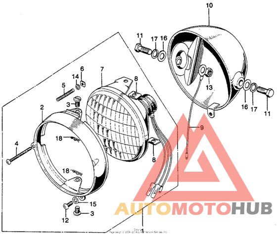 Headlight + headlight case