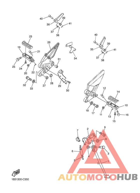Support & repose pied