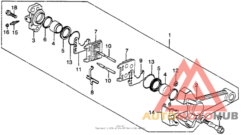 Задний суппорт