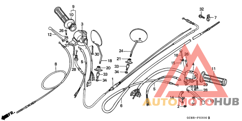 Handle lever/cable/switch