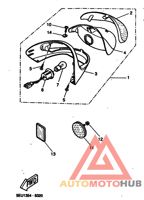 Taillight unit ass`y