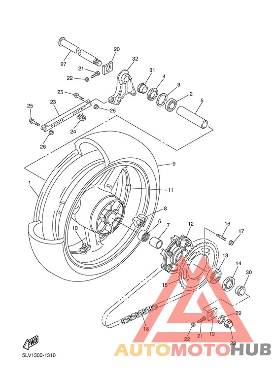 Переднее колесо