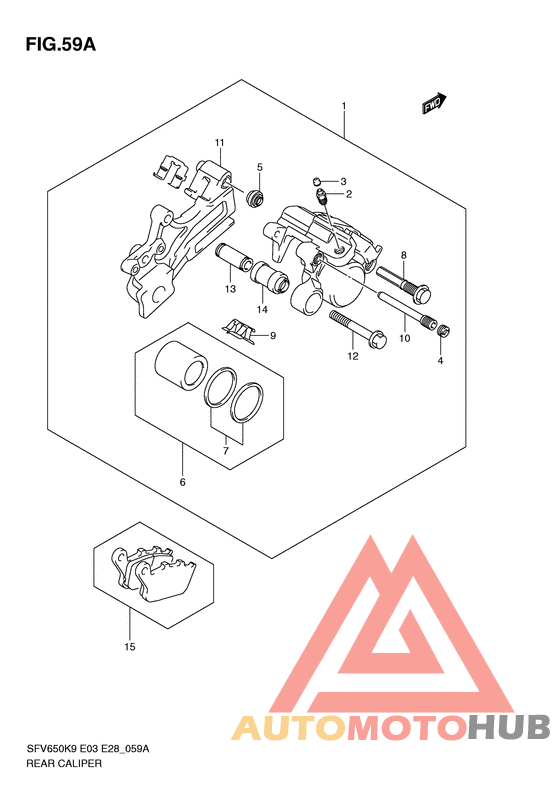 Задний суппорт