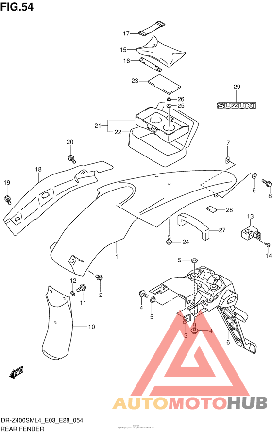 Задний бампер