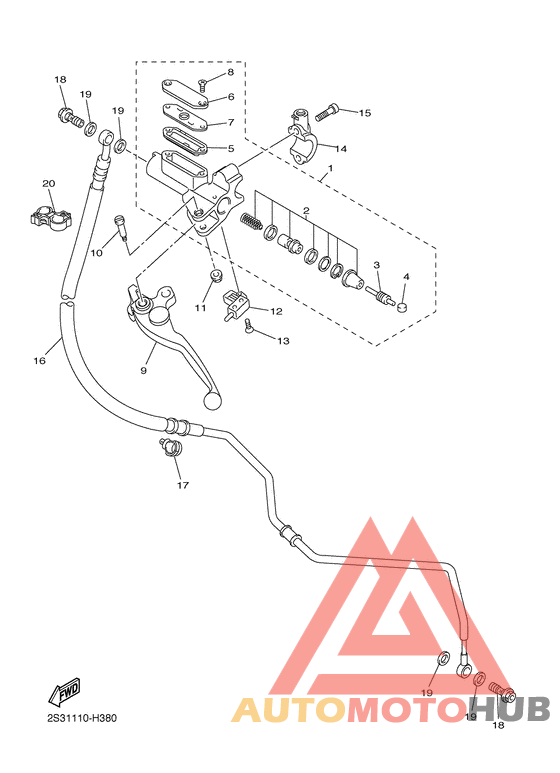 Передний торм. цилиндр 2
