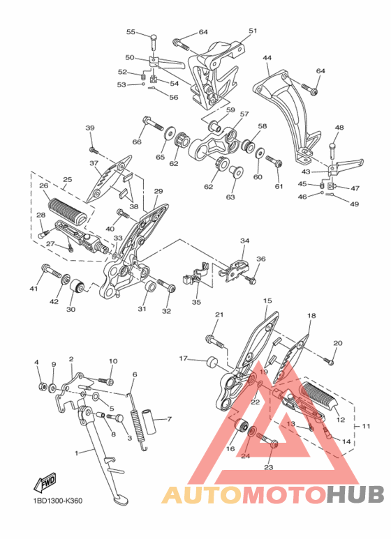 Support & repose pied