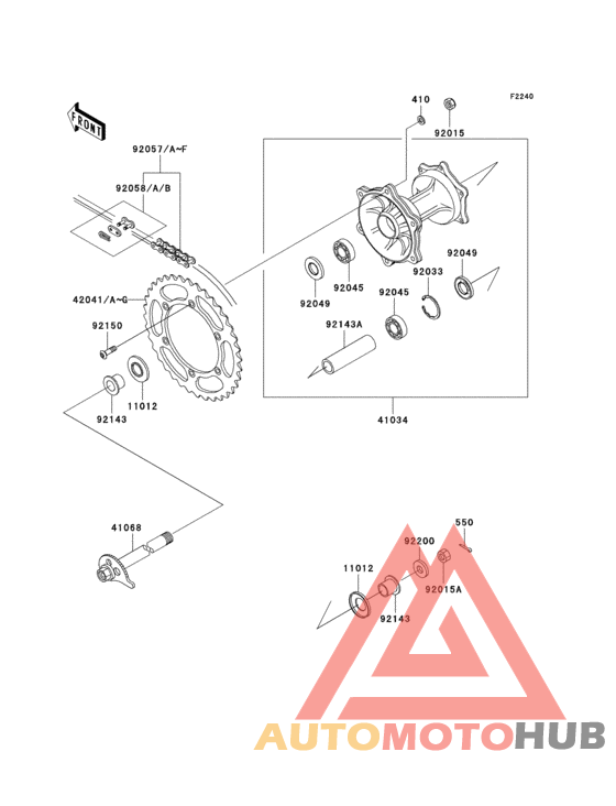 Rear hub(1/2)