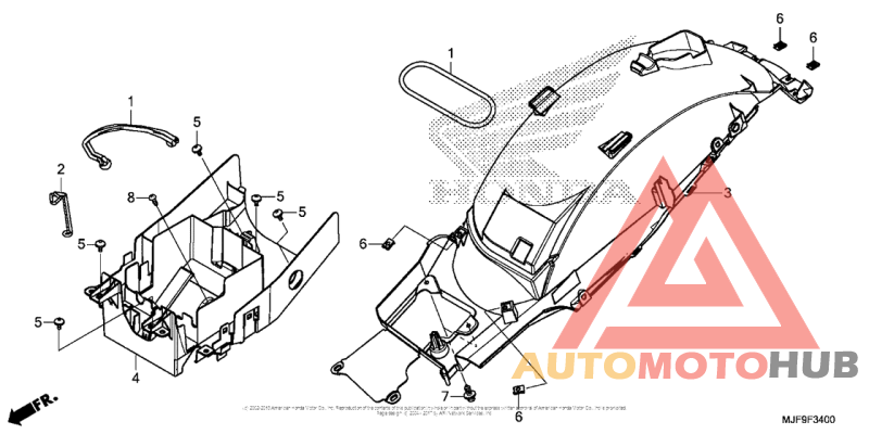 Задний бампер
