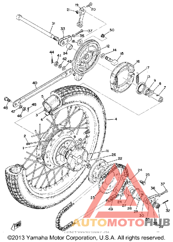 Переднее колесо