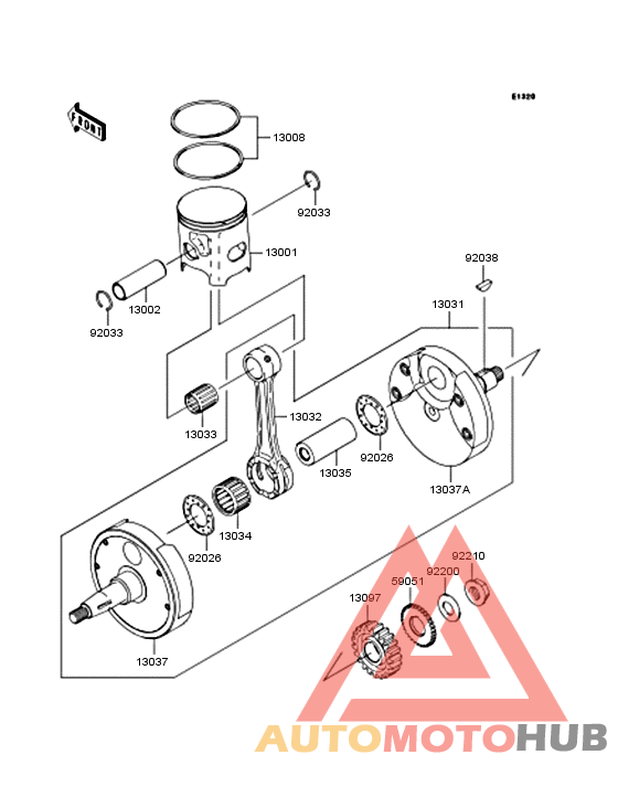 Crankshaft/piston