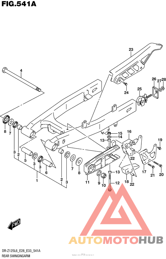 Rear Swingingarm (Dr-Z125L6 E28)