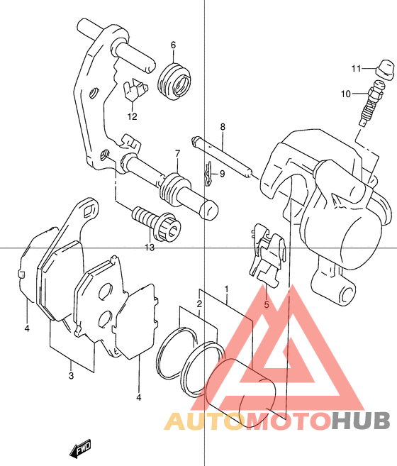 Передний суппорт