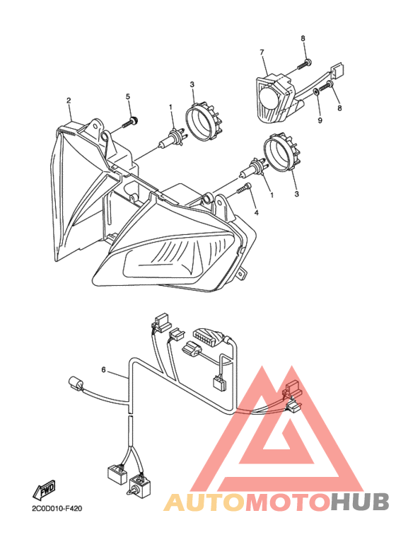 Headlight assy