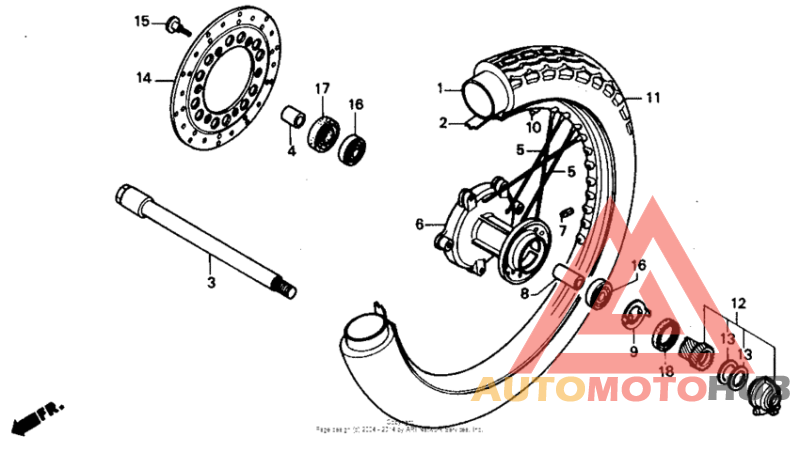 Переднее колесо