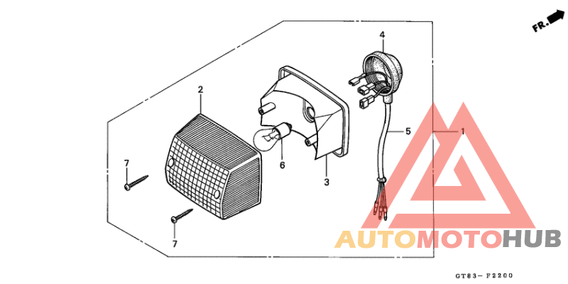 Taillight unit ass`y