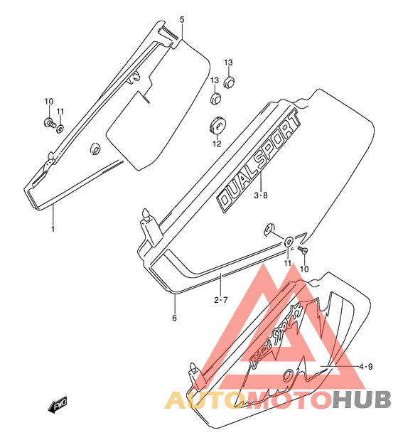 Обтекатель задний