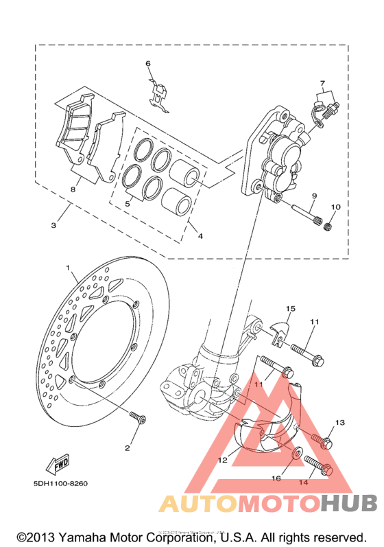 Передний суппорт