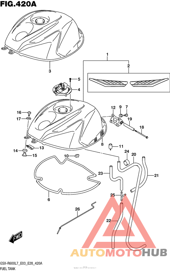 Fuel Tank (Gsx-R600L7 E03)