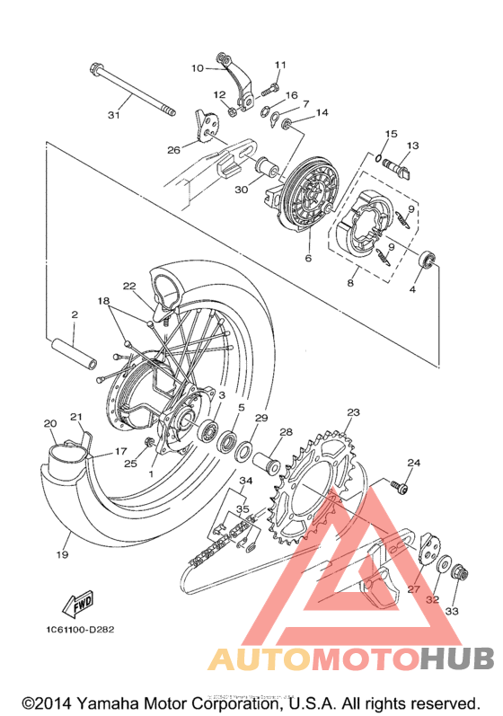 Переднее колесо