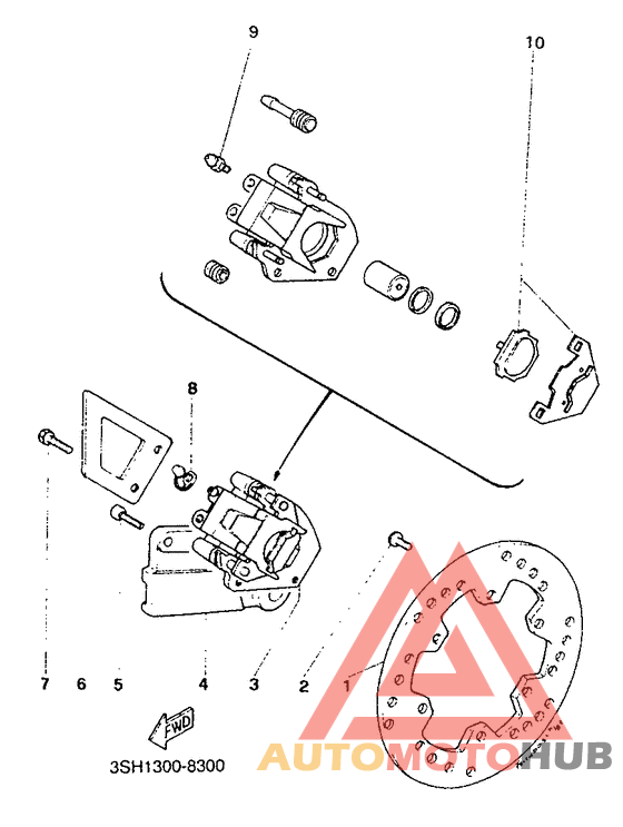 Задний суппорт