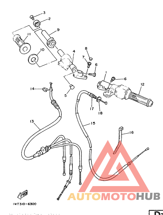 Steering handle. cable