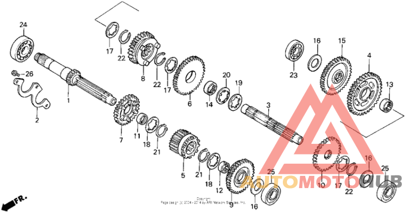 Vt1100c transmission 95-96