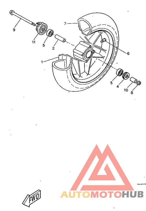 Переднее колесо