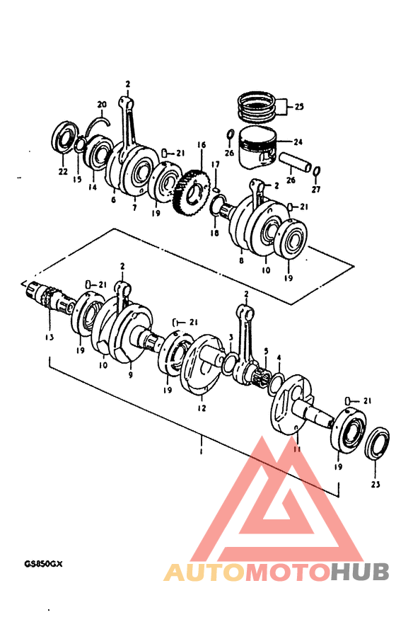 Вал коленчатый