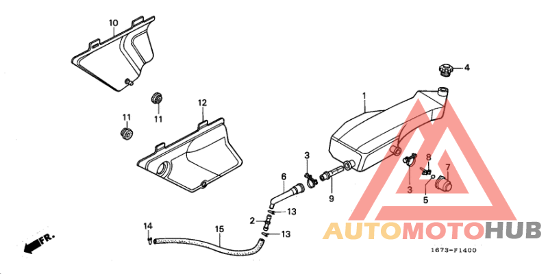 Side cover/oil tank