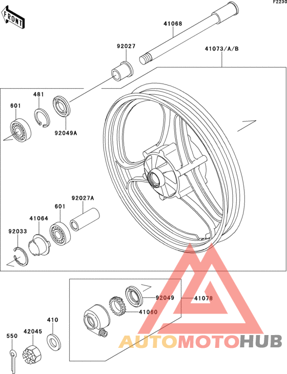 Переднее колесо