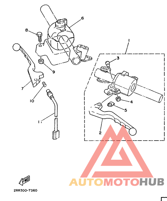 Handle switch. lever