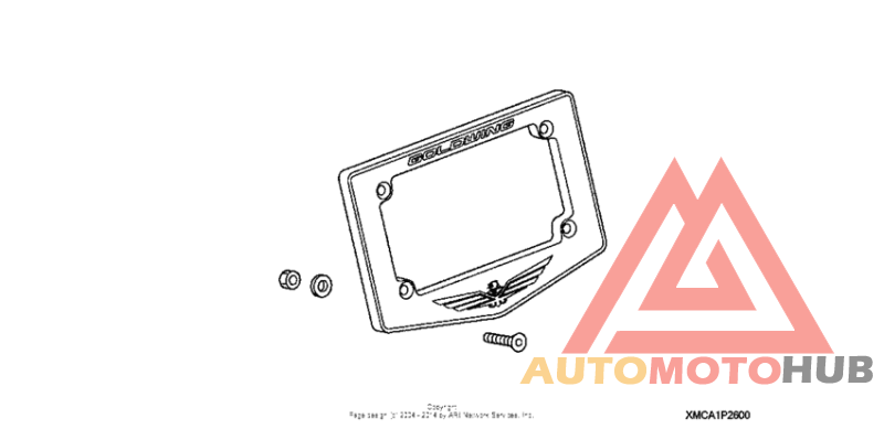 License plate frame (chrome)