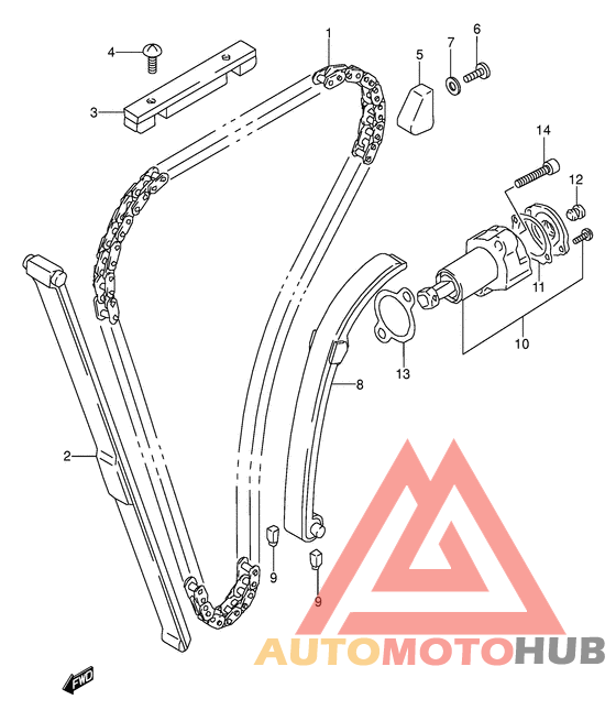 Держатель направляющей
