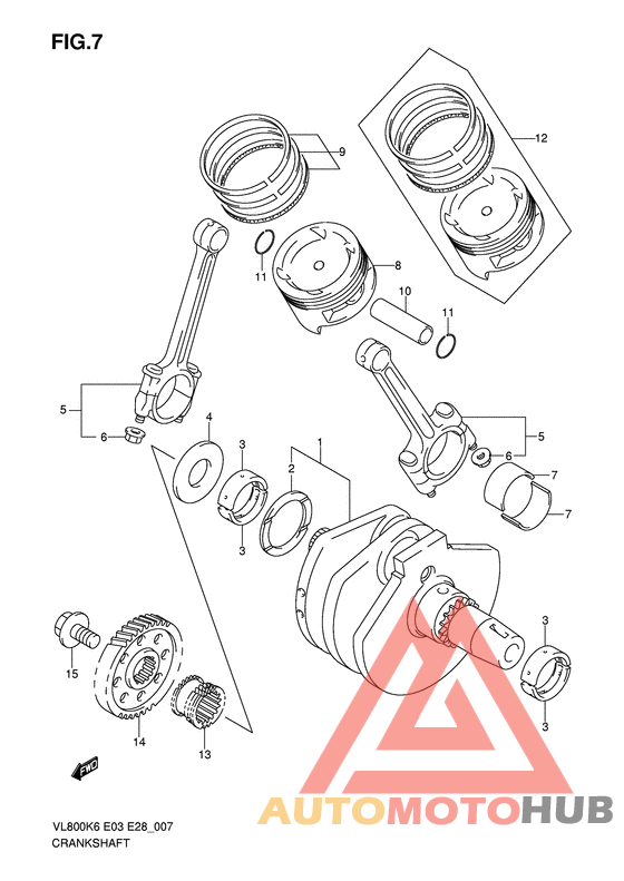 Вал коленчатый