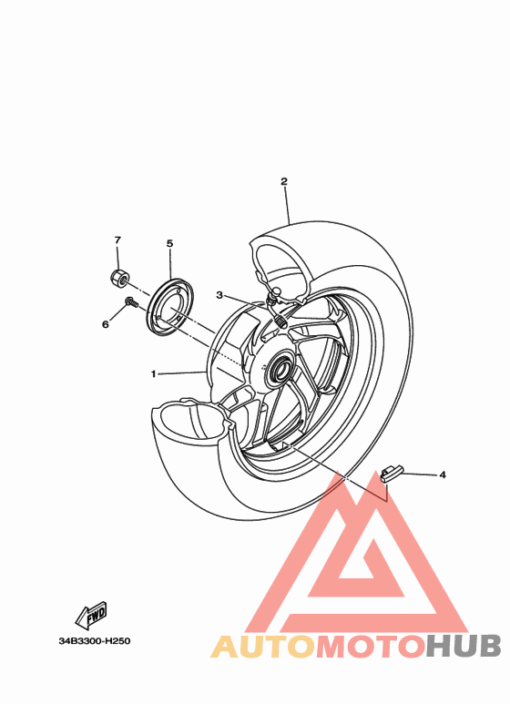 Переднее колесо