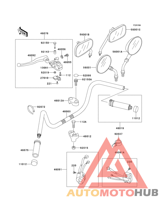 Handlebar(vn800-a3/a3a/a4)