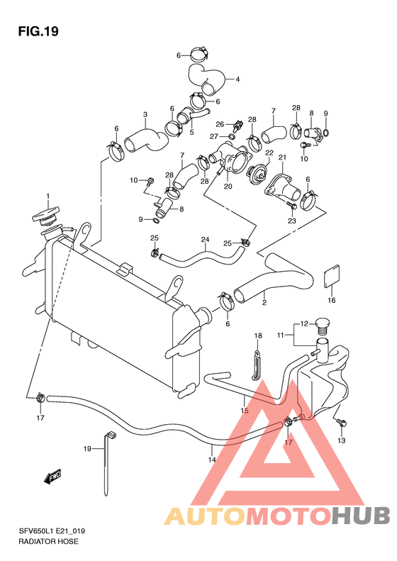 Радиатор hose
