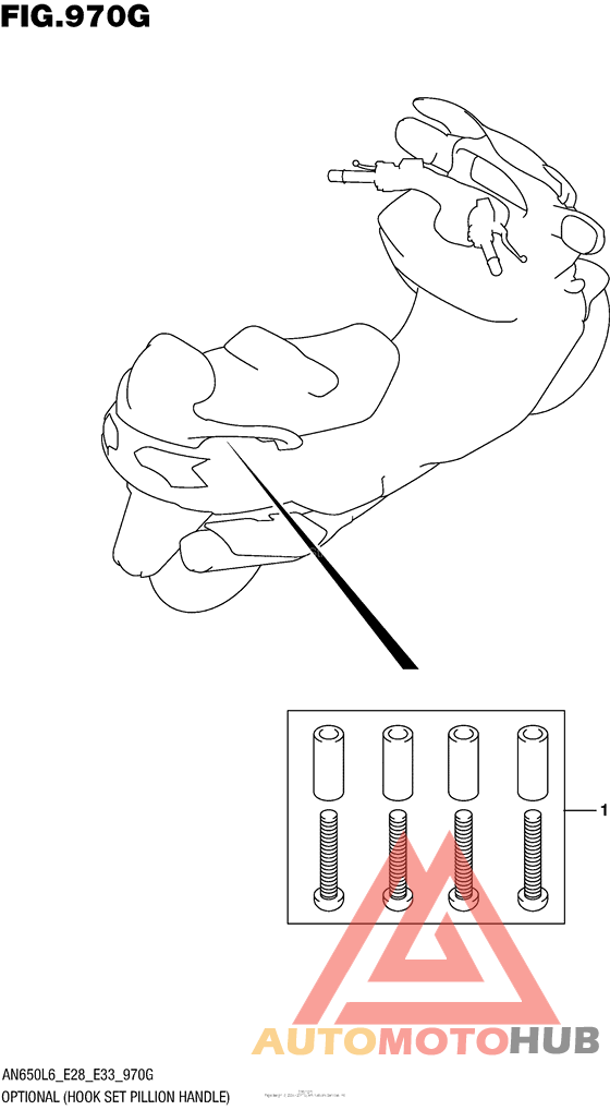 Optional (Hook Set Pillion Handle)