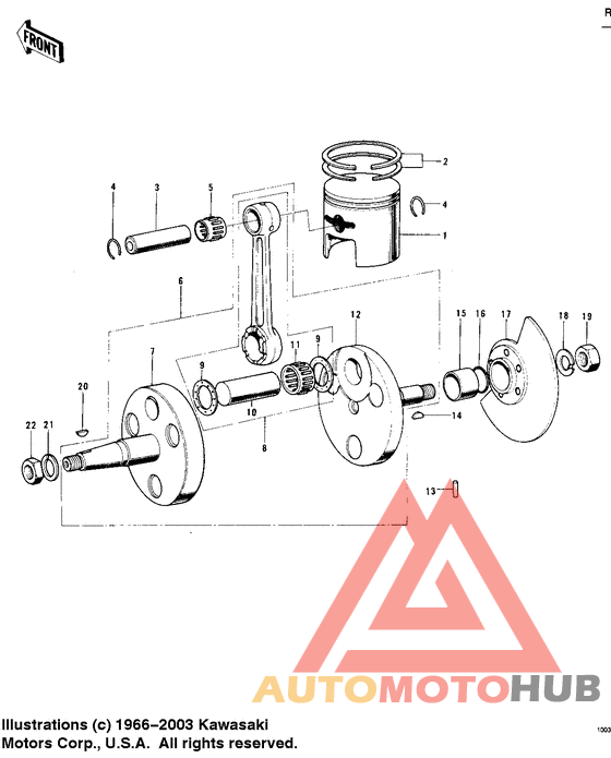 Crankshaft/piston/rotary valve