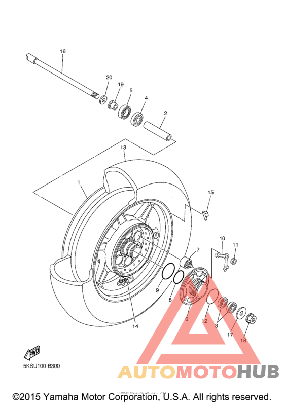 Заднее колесо - литой диск