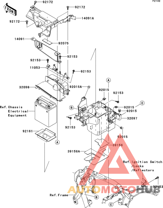 Короб для АКБ