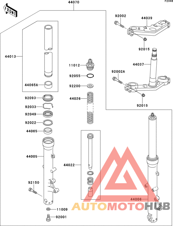 Front fork(zg1000-a11-a13)