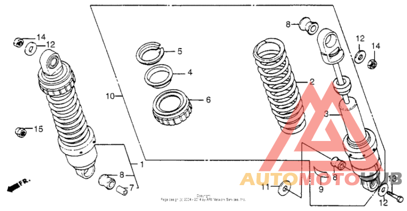 Rear shock absorber 85
