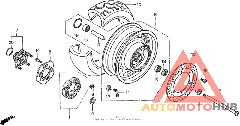 Переднее колесо