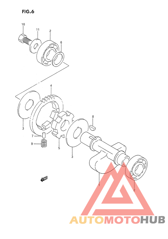 Балансир кривошипа