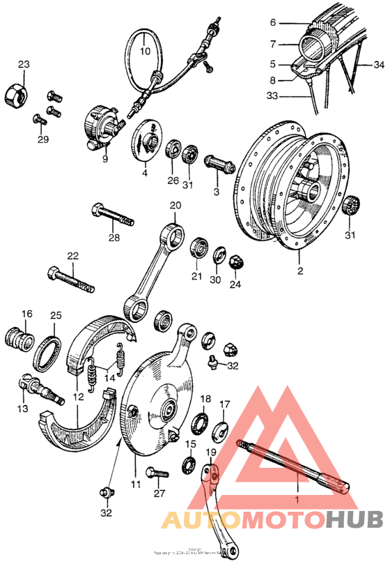 Переднее колесо