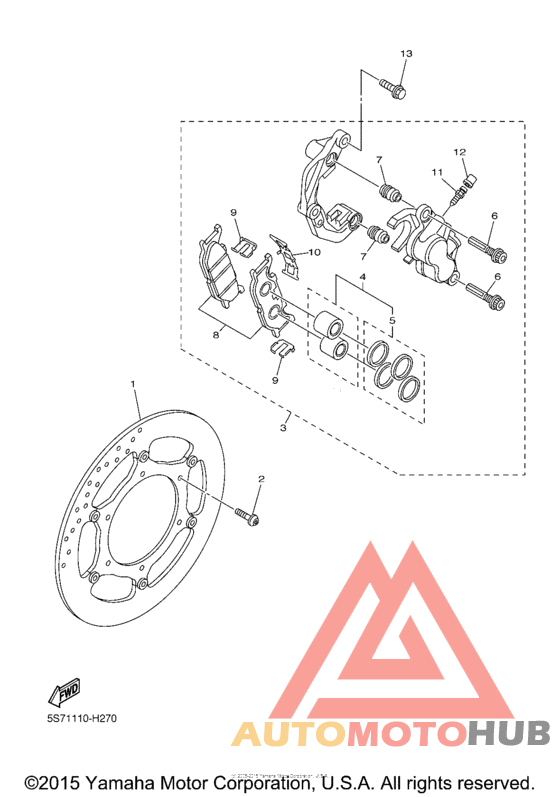 Передний суппорт