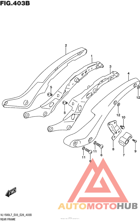 Rear Frame (Vl1500Bl7 E28)
