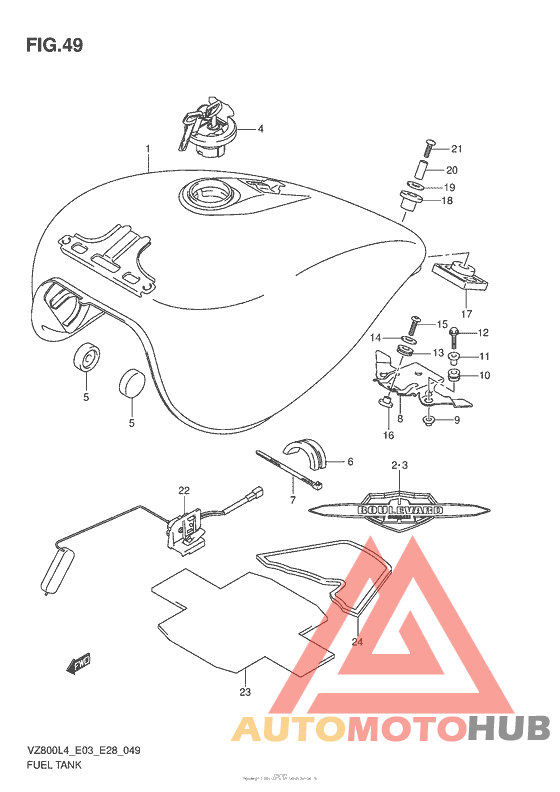 Fuel Tank (Vz800L4 E33)